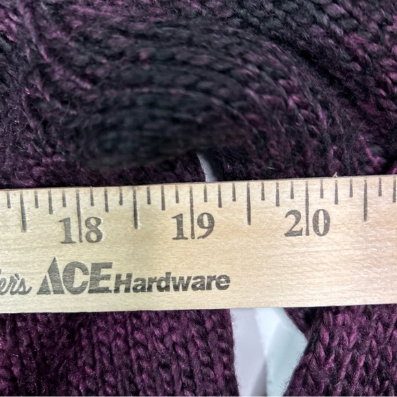 Jones New York Cardigan Sweater Women’s Medium Black Purple Whimsigoth Goth - Picture 10 of 11